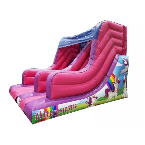 7ft Platform Unicorns Aufblasbare Rutsche