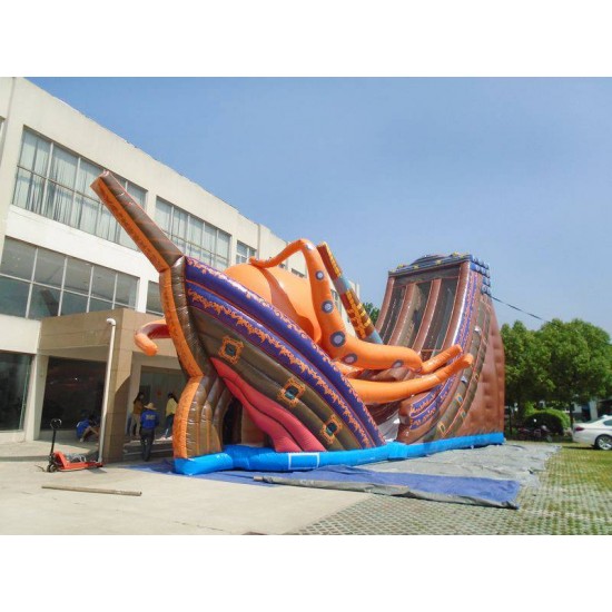 Aufblasbare Kraken Rutsche