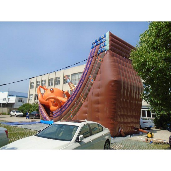Aufblasbare Kraken Rutsche