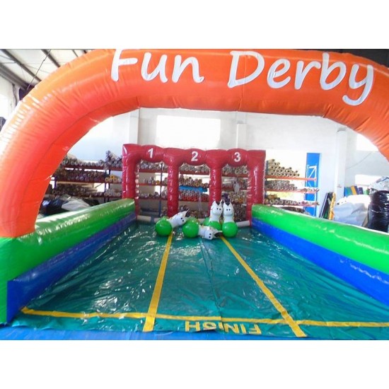 Aufblasbarer Derby 3 Lane Aufblasbarer Derby 3 Lane